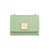 Mint Stitched Casual Clutch