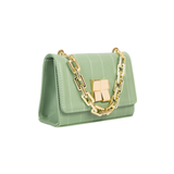 Mint Stitched Casual Clutch
