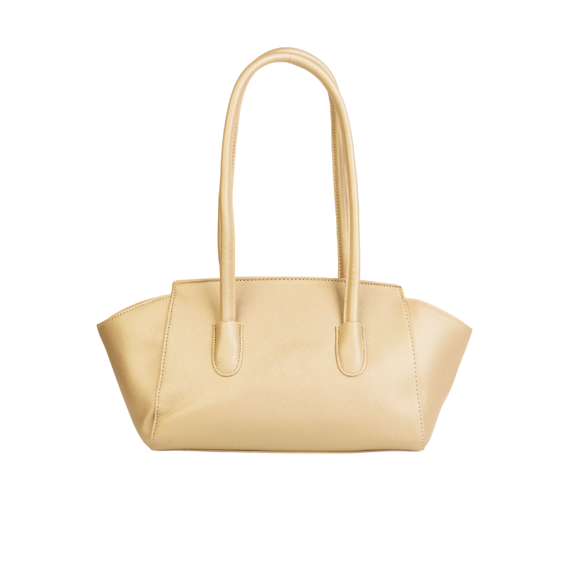 Golden Structured Handbag