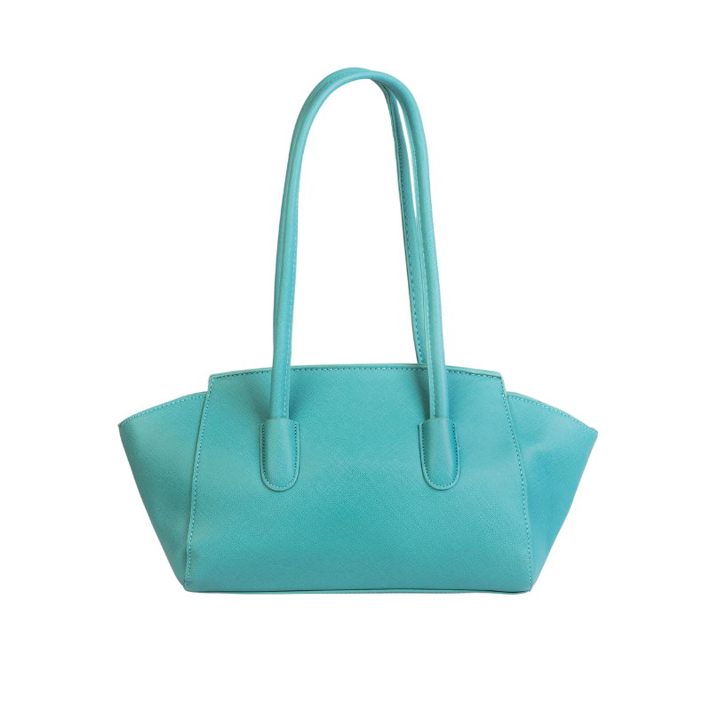Turquoise Structured Handbag