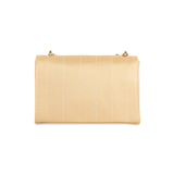 Golden Stitched Casual Clutch