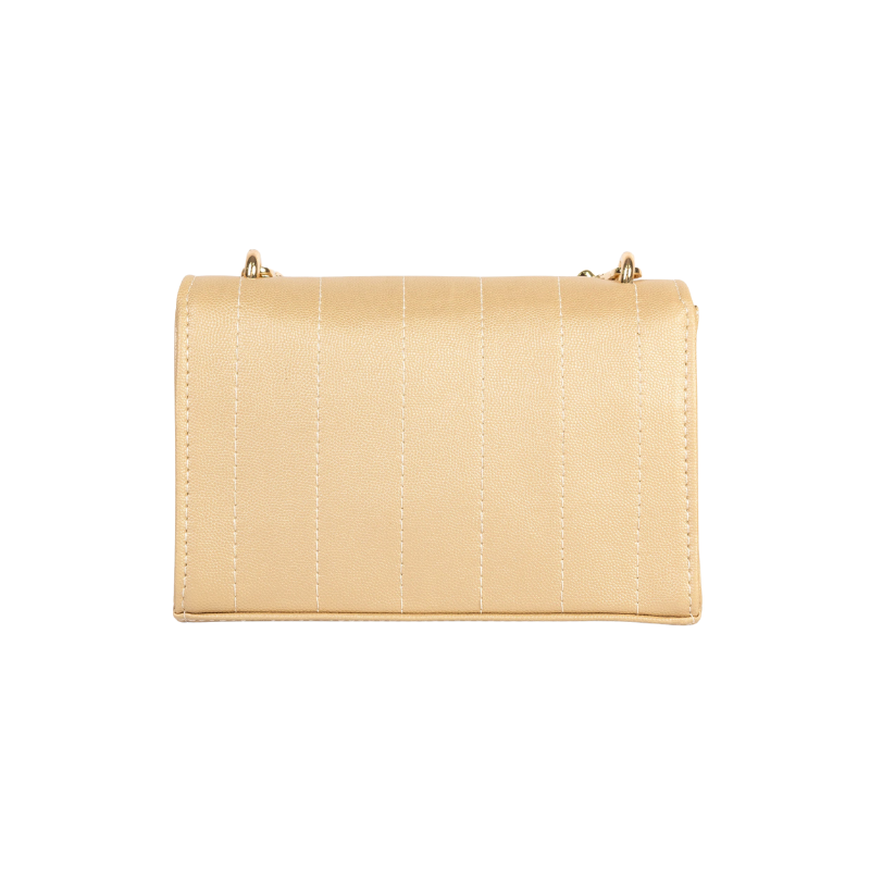 Golden Stitched Casual Clutch