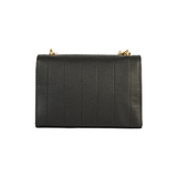 Black Stitched Casual Clutch